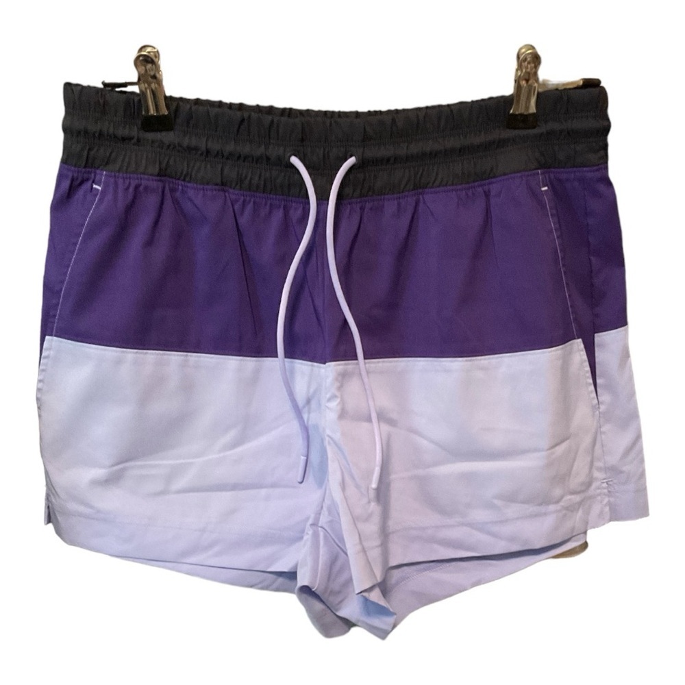 Athleta Oahu Color Block Shorts Ladies Size 8 - Picture 2 of 6